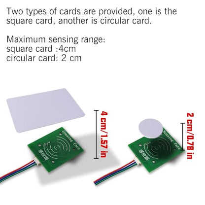 RFID Sensor Prop Escape Room Puzzle Card Reader Programmable Controller Sequence & One-to-One Version (1 RFID no audio)