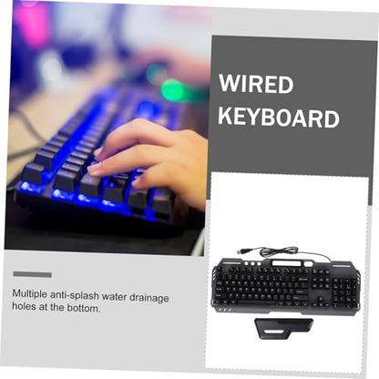 Silent Design Wired Backlit Keyboard for Computer Non Conflict Full Keyboard for Gaming