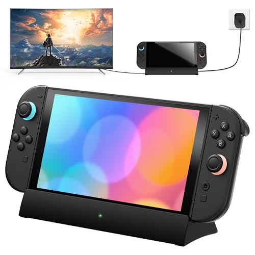 Switch 2 Dock,TV Docking Station with 4K HD Adapter/USB 3.0 Port/USB-C Port (Only Dock-Not for Use with Protective Case)
