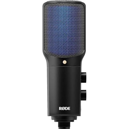 Rode NT-USB+ USB Condenser Microphone Bundle with StreamEye BOOMARM1 Boom Arm and SC27 Red 6.6-Foot USB-C Cable — Cardioid USB-C Studio Mic for Gaming, Twitch Streaming, Esports, Content Creation