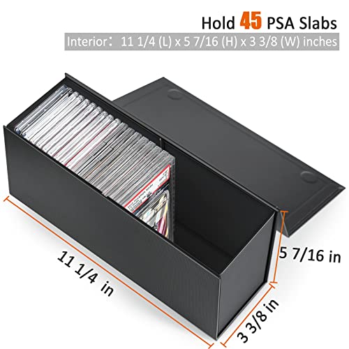 tutata PSA Graded Card Storage Box, PSA Graded Card Storage Holder Container Trading cards Boxes - 2 Pack