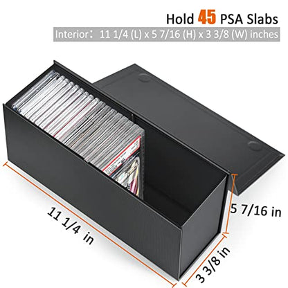 tutata PSA Graded Card Storage Box, PSA Graded Card Storage Holder Container Trading cards Boxes - 2 Pack