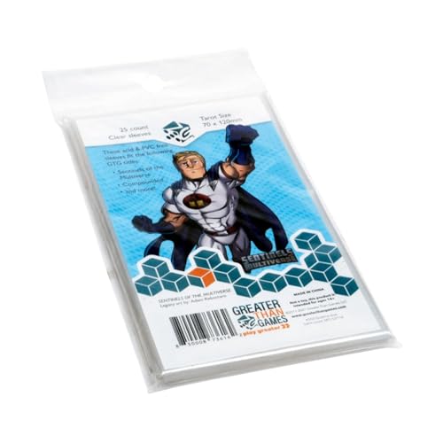 Greater Than Games | Tarot Size Card Sleeves | 120x70 mm | Acid Free & PVC Free | Card Game Protective Accessory | Includes 25 Sleeves - style: Tarot (70x120)