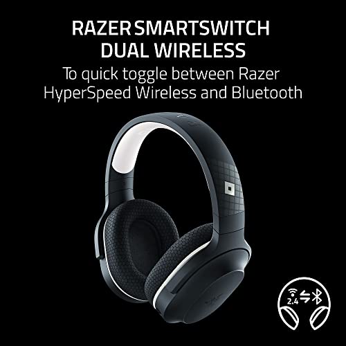 Razer Barracuda X Wireless Gaming & Mobile Headset (PC, PlayStation, Switch, Android, iOS): 2.4GHz Wireless + Bluetooth - Lightweight - 40mm Drivers - Detachable Mic - 50 Hr Battery - Roblox Edition - color: Roblox, size: Standard, style: Barracuda X