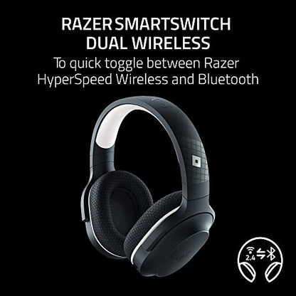 Razer Barracuda X Wireless Gaming & Mobile Headset (PC, PlayStation, Switch, Android, iOS): 2.4GHz Wireless + Bluetooth - Lightweight - 40mm Drivers - Detachable Mic - 50 Hr Battery - Roblox Edition - color: Roblox, size: Standard, style: Barracuda X