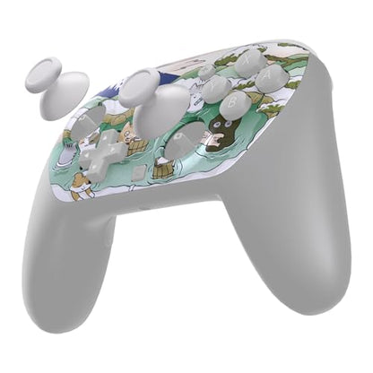eXtremeRate DIY Replacement Faceplate Shell for Nintendo Switch 2 Pro Controller, Custom Front Housing Case, Thumbsticks and Screwdriver Tools for Switch 2 Pro Controller - Hot Spring Kitties - color: Hot Spring Kitties