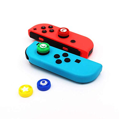 Silicone Analog Thumb Grip Stick Set Joystick Cap Thumbstick Cover for Switch NS Controller