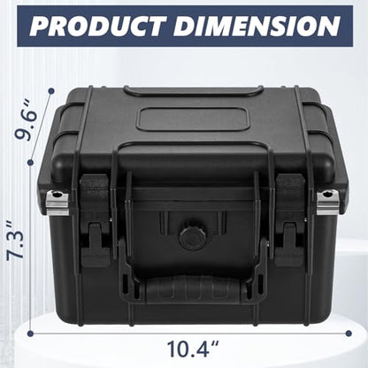 Graded Card Case - IP67 Waterproof Storage Box for Sports Trading Cards | Graded Card Carrying Case Storage Box for 40+ CSG, BGS, SGC, Top Loaders Graded Sports Trading Cards with 4 EVA Foam - size: M (holds 40+ Graded Cards--waterproof)