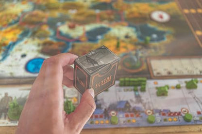 Stonemaier Games: Scythe: The Rise of Fenris by Ryan Lopez DeVinaspre & Jamey Stegmaier | 8 Episode Scythe Campaign and 11 Modules, Including a Cooperative Mode | Add to Scythe | 1-5 Players, 115 Min