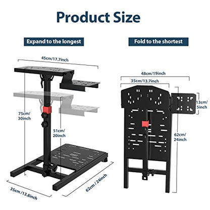 DIWANGUS Racing Wheel Stand Foldable Steering Wheel Adjustable Stand for Logitech G29 G920 G923 G27 G25 for Thrustmaster T248X T248 T300RS T150 458 TX PS4 PS5 PC