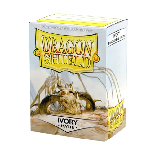 Dragon Shield | Standard Size Card Matte Sleeves | 100 CT - Smooth & Tough Premium TCG Sleeves | Compatible with Pokemon, Flesh & Blood, One Piece & Magic the Gathering | Ivory - color: Ivory