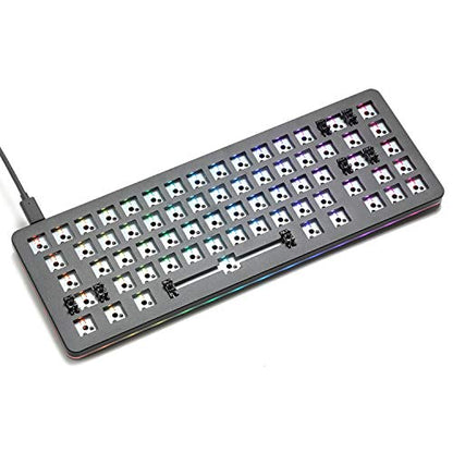 Drop ALT Mechanical Keyboard — 65% (67 Key) Gaming Keyboard, Hot-Swap Switches, Programmable Macros, RGB LED Backlighting, USB-C, Doubleshot PBT, Aluminum Frame (Barebones, Black) - color: Black, style: Barebones
