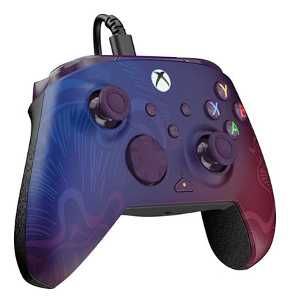 Turtle Beach Rematch Advanced Wired Gaming Controller for Xbox & PC | Xbox Series X|S, Xbox One, PC, 2 Remappable Buttons, Hall-Effect Triggers, Audio Controls, Mic Mute, Ergonomic, Purple Fade - color: Purple Fade