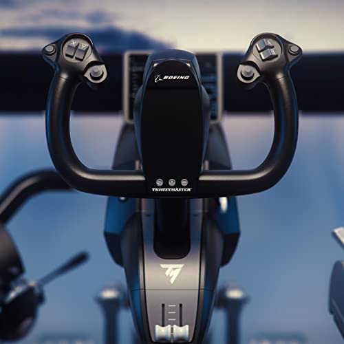 Thrustmaster TCA Yoke Boeing Edition Flight Sim Controller - XBOX & PC | 787 Dreamliner 1:1 replica, pendular motion, 8.3-in travel, all-metal build, 18 action buttons, adjustable spring tension - style: Yoke