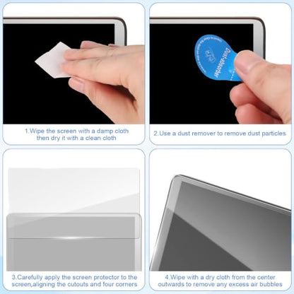 2pcs Screen Protectors for AYN THOR Handheld Console, Glass Dual Display with Anti-Scratch HD Clear & Bubble-Free with Cleaning Accessories (Upper + Lower Screen)