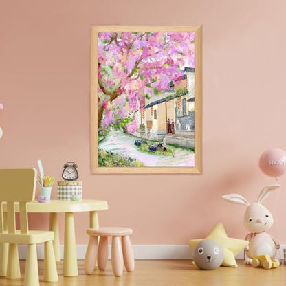 HUADADA-Flowers Bloom into a sea-Jigsaw Puzzles for Adults 1000 Pieces, Interlock Perfectly No Dust, Impossible Difficult Hard Fun 1000 Piece Jigsaw Puzzles for Adults-1:1 Poster - color: Flowers Bloom Into a Sea