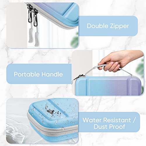 FINTIE Carrying Case for Nintendo Switch / Switch OLED Model (2021) | Shockproof, Hard Shell Protective Cover, Portable Travel Storage Bag, 10 Game Card Slots & Inner Pocket - color: Evening Ombre