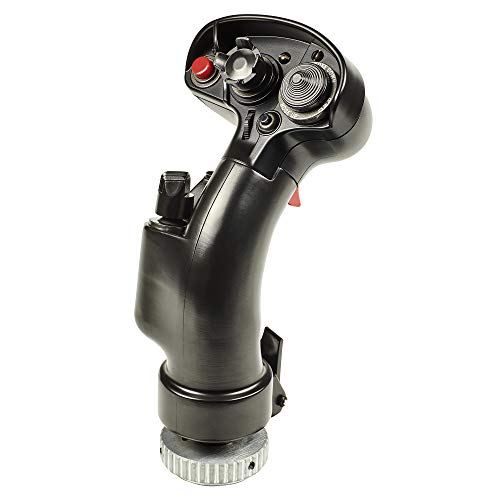Thrustmaster F/A-18C Hornet Fighter Grip Add-On Flight Stick - PC | 1:1 replica, industrial metal build, 19 action buttons, 2-stage trigger, 8-way hat, fits HOTAS Warthog and Cougar bases - style: F/A 18 Grip Add On