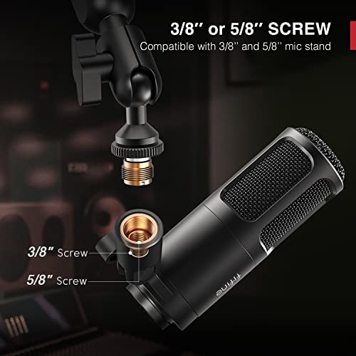 FIFINE K669D XLR Dynamic Microphone Metal for Vocal, Recording | Studio Metal Mic for Podcasting, Cardioid Pattern, Streaming Voice-Over Dubbing Video with Audio Mixer/Audio Interface