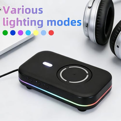Mouse Mover, Quiet Ultra Slim Mouse Jiggler, Black | USB-C Plug & Play, No Detection Risk,Mover to Prevent Screen Lock,Customizable Timer & RGB Lights,for Office,Home,Remote Work - color: Black 01