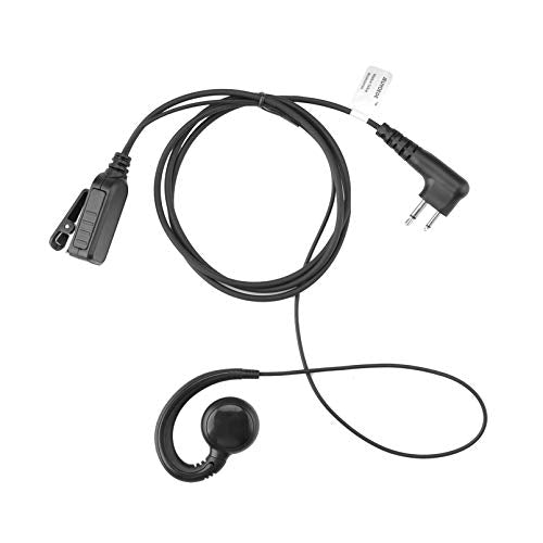 XU2600 C Shape Swivel Earpiece Surveillance Headset PTT/Mic Compatible with Motorola Radio HKLN4599 hkln4604 HKLN4604 - style: C type