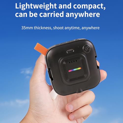 LICAEVEY RGB Video Photography Lighting, 2700K-9000K Portable LED Fill Light Panel with Clip Mount, 55 Beads CRI95+ On Camera Light for Content Creator, Vlog, Streaming