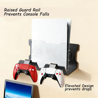 BYDEVAN Compatible with PlayStation 5 Wall Mount Shelf