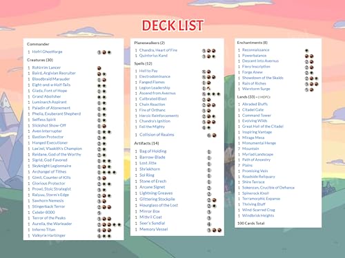 Adventure MTG Commander Deck – Adventure Time Edition – 100 Proxy Full Art Cards (Cards Plus PU Leather Case) - style: Cards Plus PU Leather Case