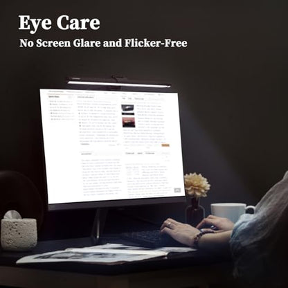 CATPOWER Computer Monitor Light Bar, LED Screen Light | Dimmable, Button Control, For Desk/Office/Home/Game, Eye Caring - size: Standard Monitor Light