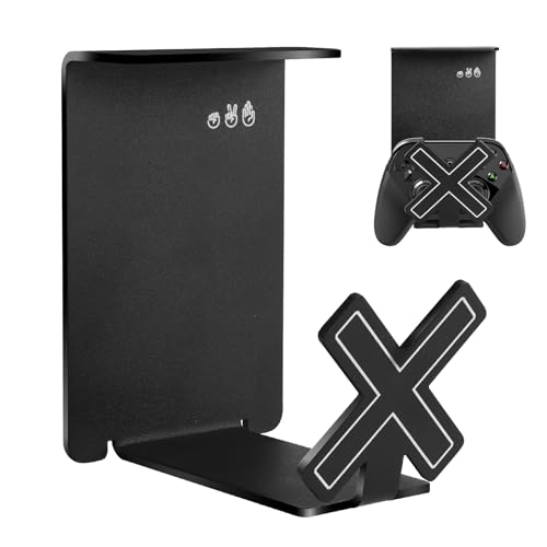 HC128 Headphone Holder Hanger for Desk, Include Adhesive Strips, Universal Headset Stand for PS4/PS5/Xbox/PC/Mac/Headphones Game Controller Hanger (X Shaped) - style: X Shaped