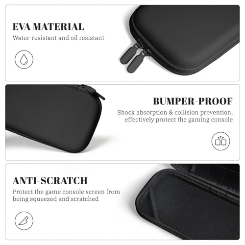 ZZhua Monster Truck Car Carrying Case Compatible With Nintendo Switch/Switch Oled Protective Hard Shell Travel Pouch 10 Game Cartridges