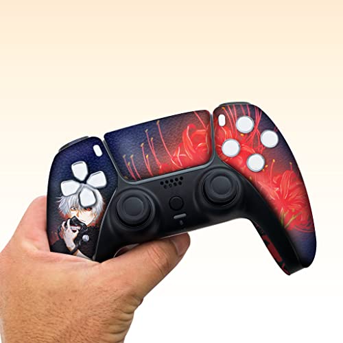 BCB Controllers Custom Modded Wireless Controllers Compatible with PS-5 Controller | Works with Play-Station 5 Console | Proudly Customized in USA with Permanent HYDRO-DIP Printing (NOT JUST A SKIN) - color: Tokyo Ghouul, size: Modded - Front & Back Print