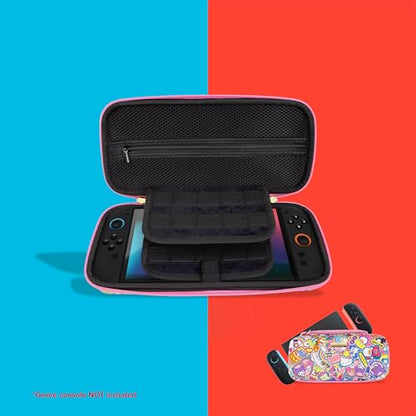 Sonix x Sanrio Carrying Case for Nintendo Switch 2, Switch 1, Lite, OLED, Protective Travel Case with Game Cartridge Storage | Hello Kitty & Friends Stickers - color: Hello Kitty & Friends Stickers