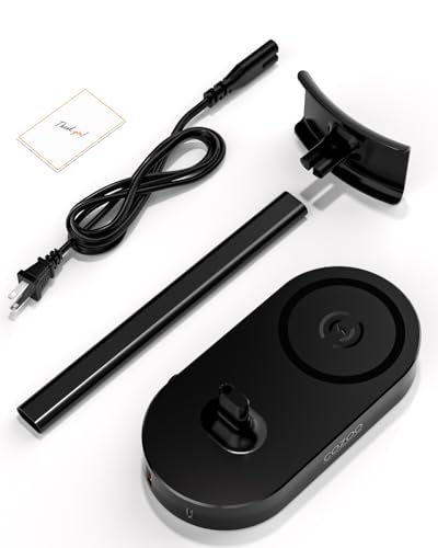 COZOO Headphone Stand with Fast Wireless Charging Pad and 2 USB Charging Ports, Suitable for Gaming, DJ, Wireless Earphone Accessories - color: Black