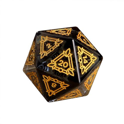 LUCKY-M Ivy Dice DND Set, Polyhedral Dice D&D for Dungeons and Dragons, Black Dice with Case for RPG MTG Tabletop Games Men & Women Gift(PII-Black) - color: Pii-black