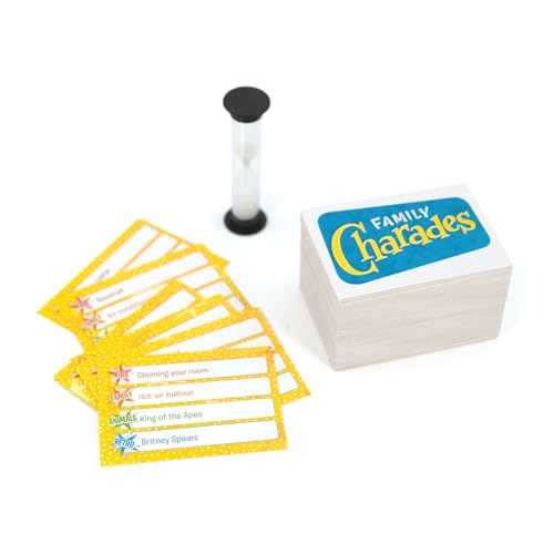 Outset Media Family Charades with Over 800 Charades - Perfect for Family Game Night - 2 or More Teams Ages 10 and up