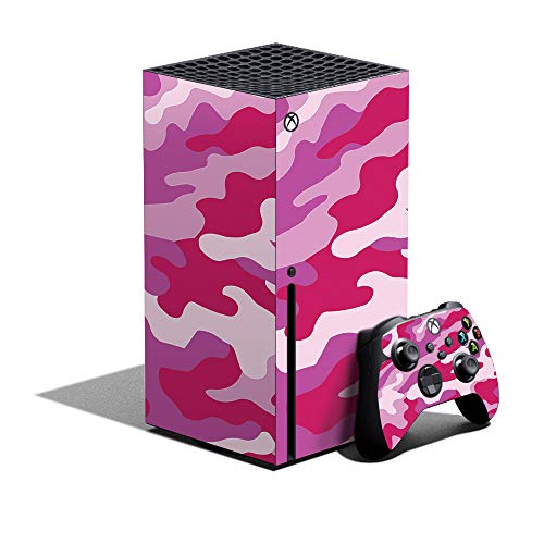 MightySkins Skin Compatible with Xbox Series X Bundle - Pink Camo | Protective, Durable, and Unique Vinyl Decal wrap Cover | Easy to Apply, Remove, and Change Styles | Made in The USA - color: Pink Camo