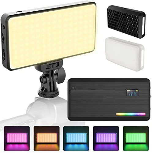RGB Lampu Video LED 2500K 9000K Dapat Berkedip Ponsel Pintar DSLR Kit Fotografi