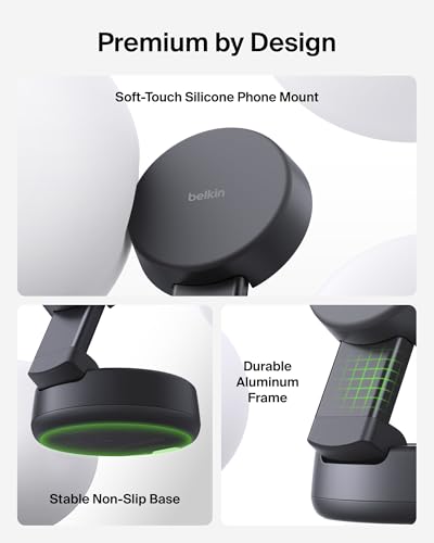 Belkin Qi2.2 25W Wireless 2 in 1 iPhone Charger, Fast Charging for Travel | Fast Charging, MagSafe Compatible, iPhone 17/16/15, Apple Watch, Travel Charger, Magnetic - color: Black, style: 2 in 1