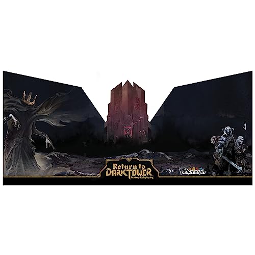 Return to Dark Tower: RPG Adversary GM Screen - Roleplaying Game Accessory, Full-Color 3 Panel Screen - style: GM Screen