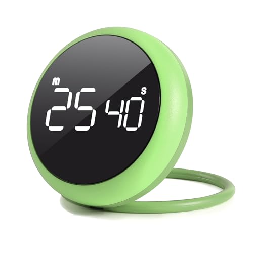Emerald Quick Que Kitchen Timers, Visual timers Large LED Display Magnetic Countdown Countup Timer for Classroom Cooking Fitness Baking Studying Teaching, Easy for Kids and Seniors (Emerald) - color: Emerald