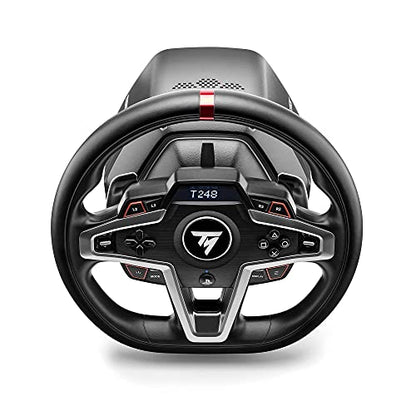 Thrustmaster T248P, Racing Wheel and Magnetic Pedals, HYBRID DRIVE, Magnetic Paddle Shifters, Dynamic Force Feedback & TH8S Shifter Add-On, 8-Gear Shifter (PS5, PS4, PC) - style: T248 Playstation with TH8S Shifter