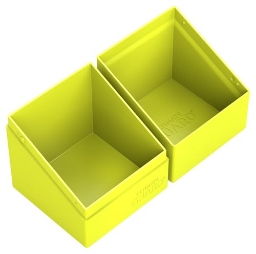 Ultimate Guard Boulder Solid 100+, Deck Case for 100 Double-Sleeved TCG Cards, Neon Yellow, Secure & Durable Storage for Trading Card Games, No Transparency - color: Neon Yellow