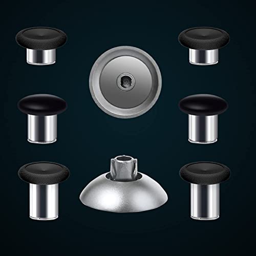 Controller Metal Thumbsticks Replacement for Nintendo Switch Pro Controller 8 in 1 Swap Magnetic Analog Thumb Sticks Set Joystick Parts Repair Accessories Kit