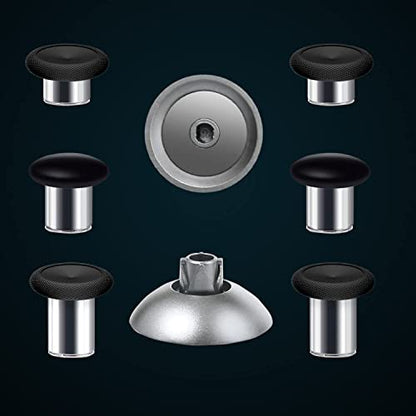 Controller Metal Thumbsticks Replacement for Nintendo Switch Pro Controller 8 in 1 Swap Magnetic Analog Thumb Sticks Set Joystick Parts Repair Accessories Kit