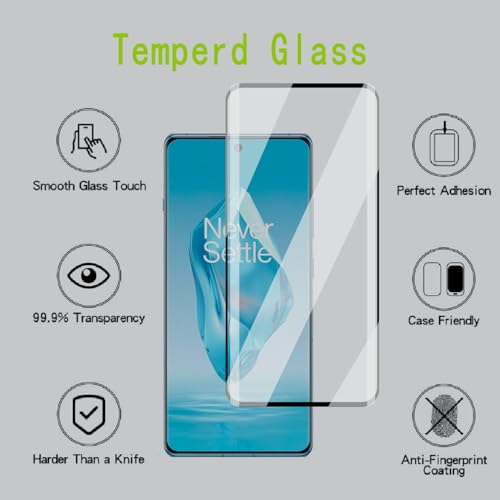 [4 Pack] Tempered Glass Screen Protector for OnePlus 12 | Tempered Glass, Scratch Resistant, Easy-Install, Bubble Free, Anti-Fingerprint