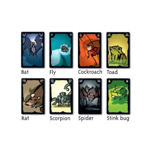 Cockroach Poker Party Game | Bluffing Strategy Card Game for Adults and Kids | Ages 8+ | 3-6 Players | Average Playtime 15-25 Minutes
