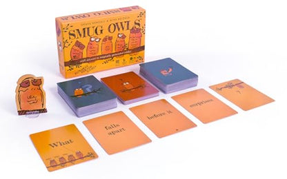 Smug Owls Card Game- Award-Winning Hilarious & Creative Riddle Party Game | Fun for the Whole Family | Easy to Learn | Kids and Adults | 8+ | 15-20 min | 3-15 Players
