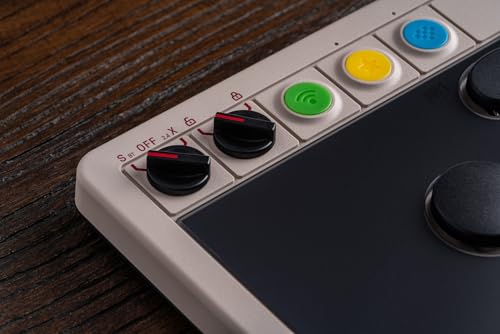 8BitDo All-Button Arcade Controller for Switch & Windows, N Edition | Leverless, All-button, Ultimate precision, Low-profile Linear Switches, 4 Programmable Buttons, Hot-swappable PCB, Ultra thin - color: N Edition
