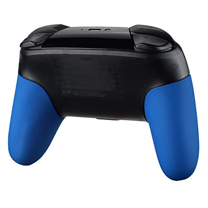 eXtremeRate Blue Replacement Handle Grips for Nintendo Switch Pro Controller, Soft Touch DIY Hand Grip Shell for Nintendo Switch Pro - Controller NOT Included - color: Blue